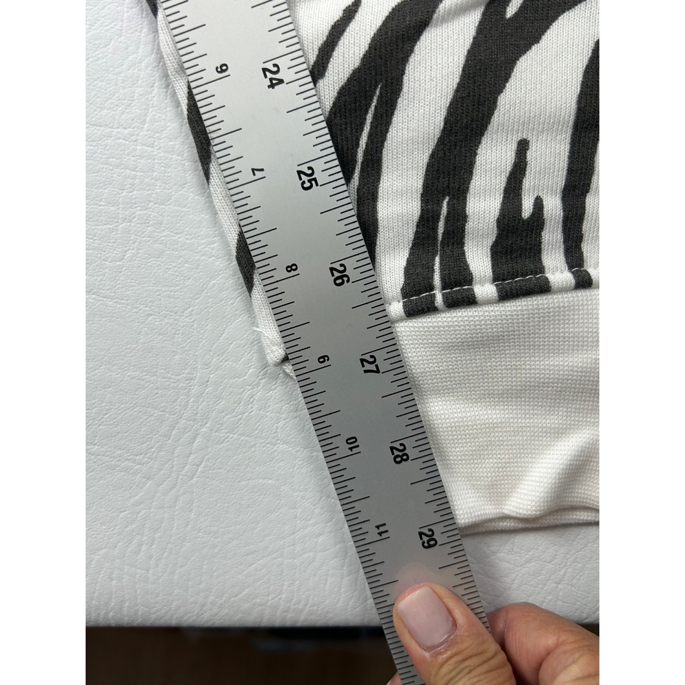 Rocawear Mens Fleece Jogger Pants Medium White Black Swirl Zebra Print NWT - Picture 5 of 8